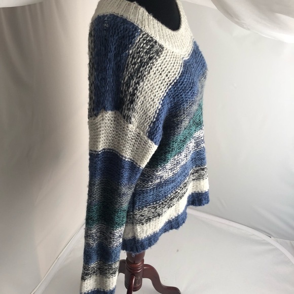 Chaudry KC multicolor soft striped oversized sweater L - Picture 2 of 7